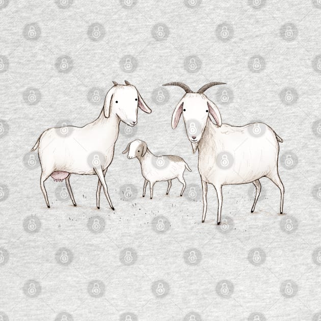 Wild Goat Family by Sophie Corrigan